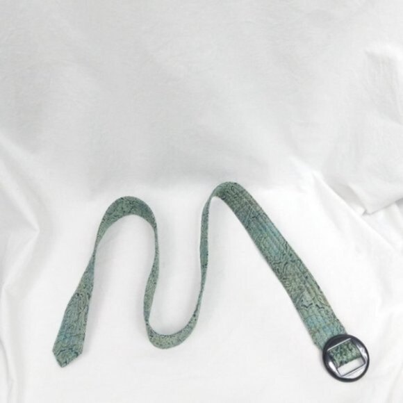 J. Crew Tie Silk Multi Colored Printed Belt S/M - Picture 7 of 7